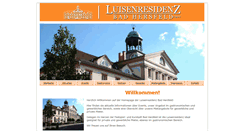 Desktop Screenshot of luisenresidenz.com