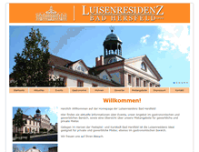 Tablet Screenshot of luisenresidenz.com